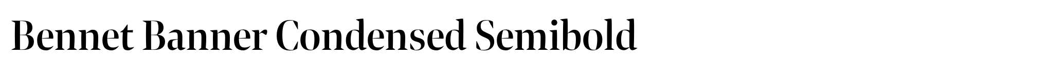 Bennet Banner Condensed Semibold image